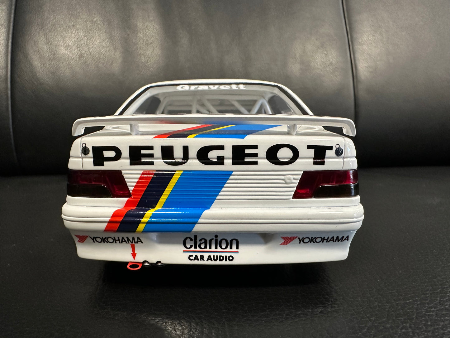Peugeot 405 Mi16 BTCC 1992 Robb Gravett 1:18 Ottomobile Otto OT 1141 Пежо 405 Рали Лимитирана бял