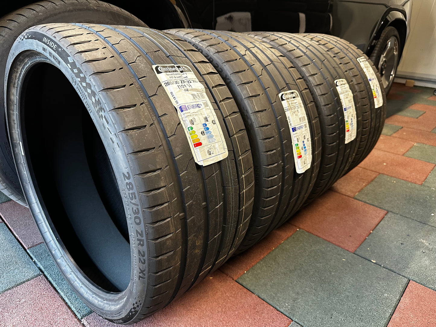 Употребявани Като Нови летни Гуми Continental Sport Contact 7 285 30 22 Цола 285 30 22 Zoll AO хомологация
