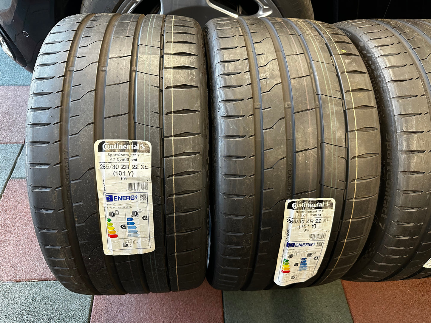 Употребявани Като Нови летни Гуми Continental Sport Contact 7 285 30 22 Цола 285 30 22 Zoll AO хомологация