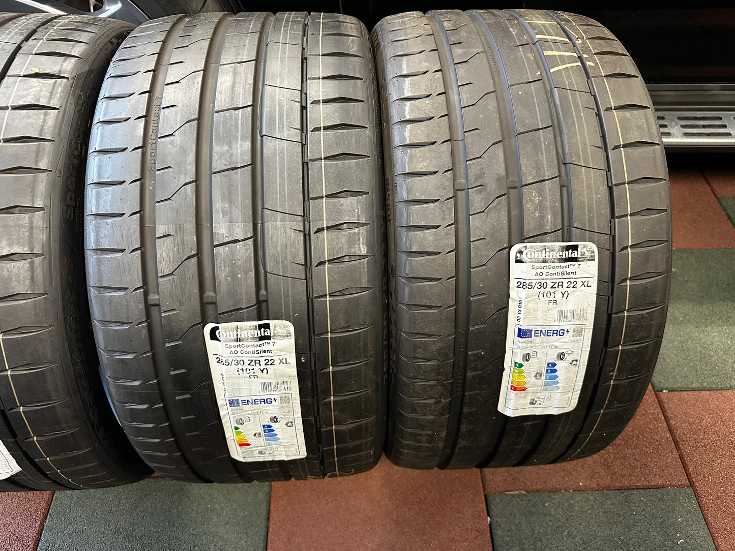 Употребявани Като Нови летни Гуми Continental Sport Contact 7 285 30 22 Цола 285 30 22 Zoll AO хомологация