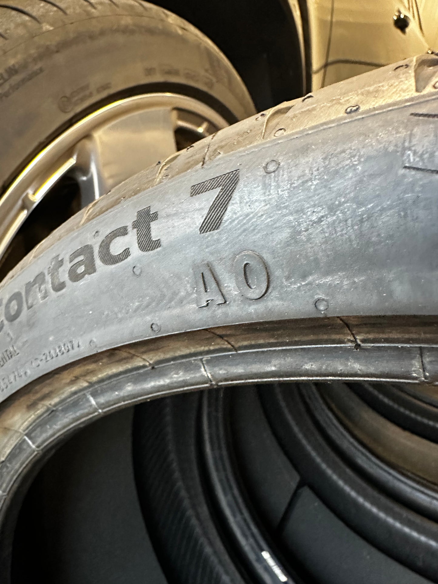 Употребявани Като Нови летни Гуми Continental Sport Contact 7 285 30 22 Цола 285 30 22 Zoll AO хомологация