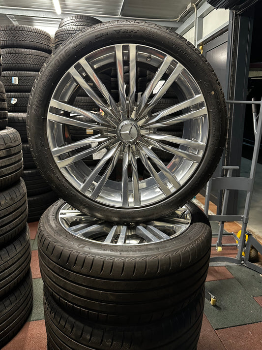 Оригинал като нови Mercedes S Klasse W223 V223 20 Zoll RUNFLAT Мерцедес С класа 20 цола джанти летен комплект летни гуми