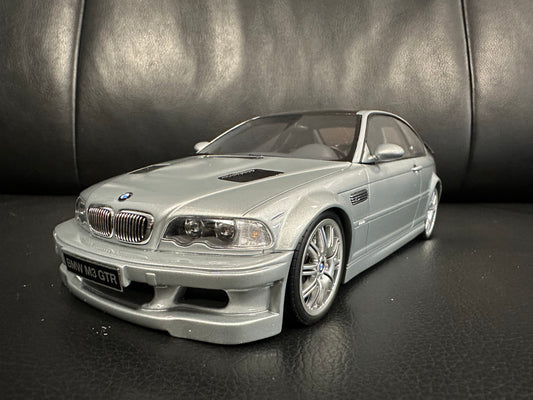 BMW M3 E46 GTR STREET 2001 SILVER OT1128 OTTOMOBILE Limitiert 1:18 Бмв M3 Е46 ГТР сив лимитирана