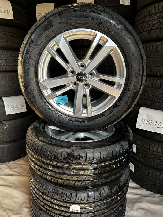 Оригинал Като Нови Audi Q3 83A F3 17 Zoll Ауди КУ3 Алуминиеви джанти 215 65 17 цола летен комплект летни гуми