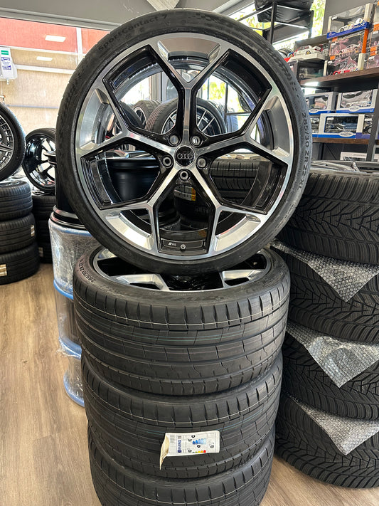 Нови Audi RS6 RS7 4K C8 22 Zoll Performance Ауди RS6 RS7 РС7 РС6 4К Ц8 Алуминиеви джанти 22 цола летен комплект летни Гуми