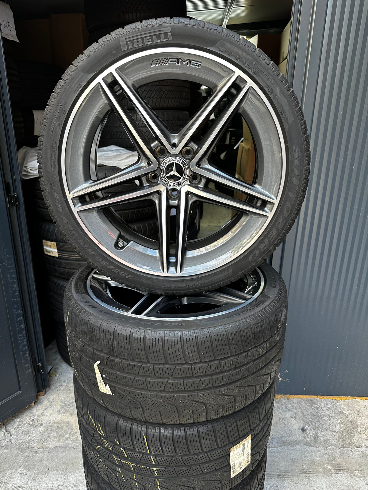 Оригинал Mercedes C63 Coupe AMG W205 Klasse 19 Zoll Мерцедес Ц63 АМГ Купе W205 19 цола алуминиеви джанти зимен комплект зимни гуми