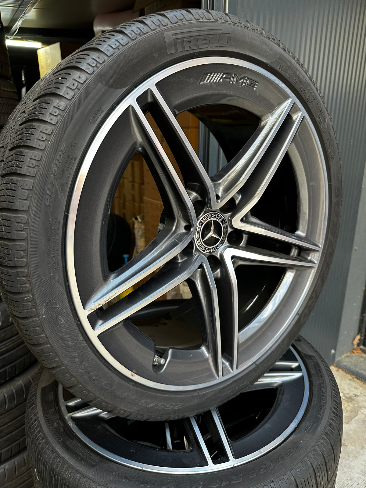 Оригинал Mercedes C63 Coupe AMG W205 Klasse 19 Zoll Мерцедес Ц63 АМГ Купе W205 19 цола алуминиеви джанти зимен комплект зимни гуми