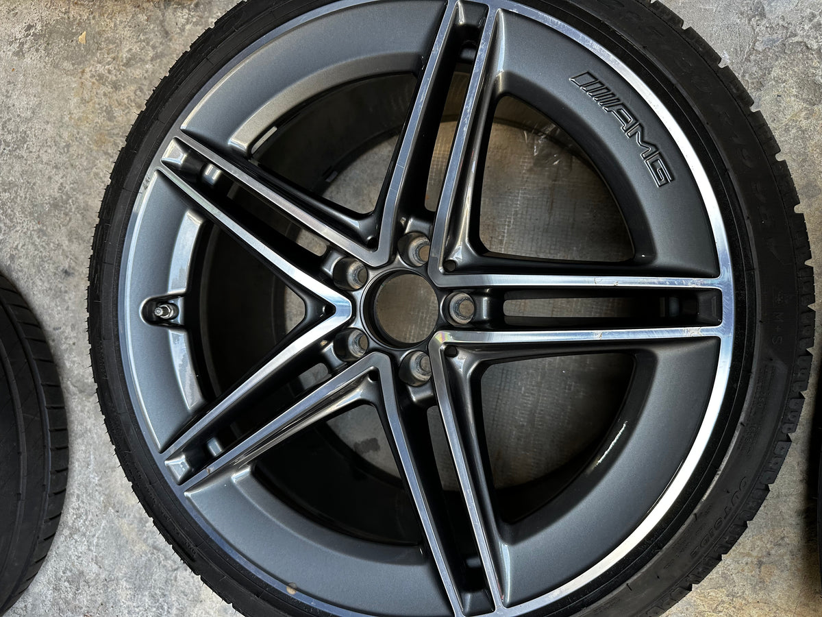 Оригинал Mercedes C63 Coupe AMG W205 Klasse 19 Zoll Мерцедес Ц63 АМГ Купе W205 19 цола алуминиеви джанти зимен комплект зимни гуми