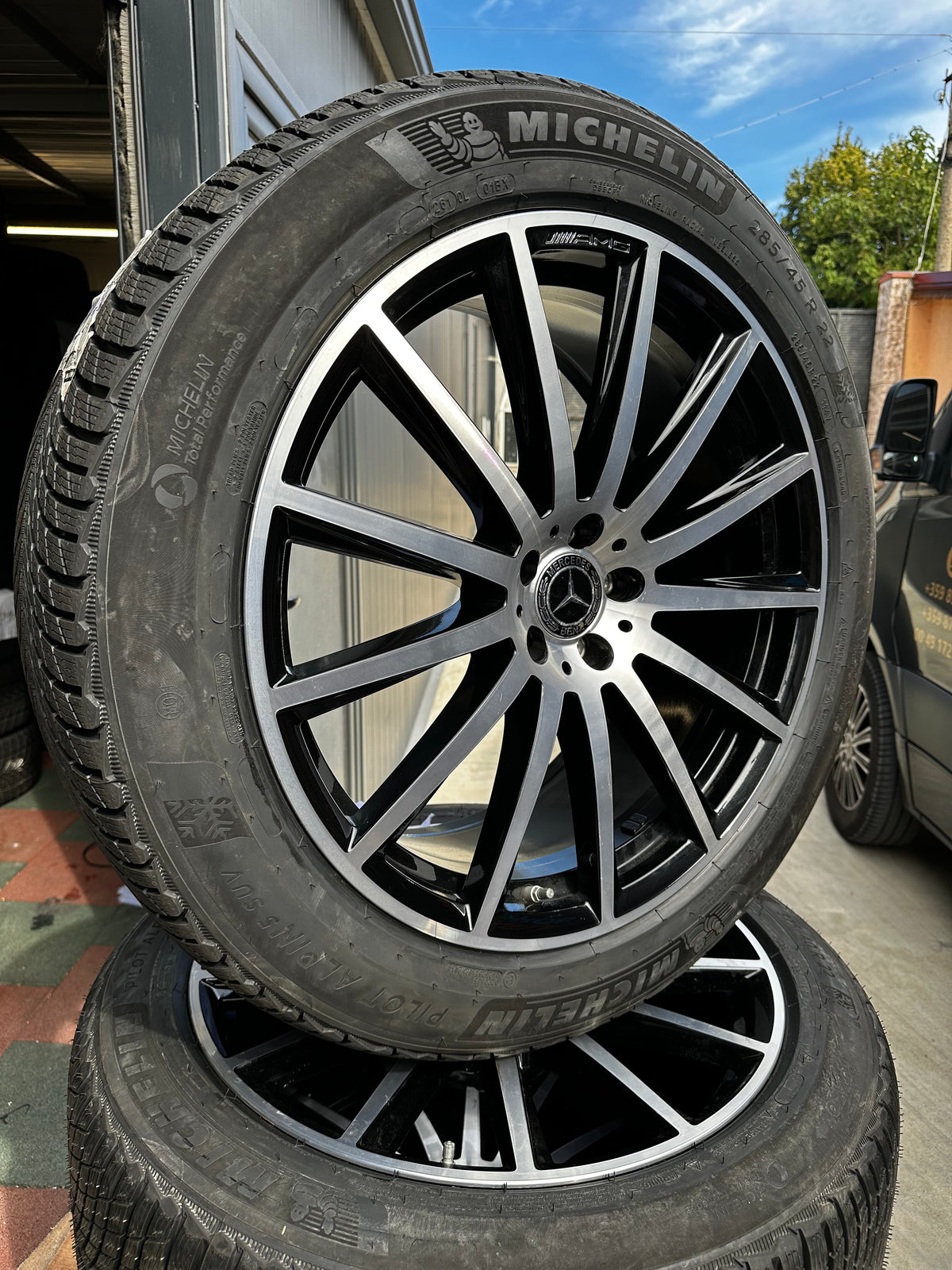 Оригинал като Нови Mercedes GLS X167 W167 22 Zoll AMG Мерцедес ГЛС 22 цола АМГ джанти зимен комплект зимни гуми
