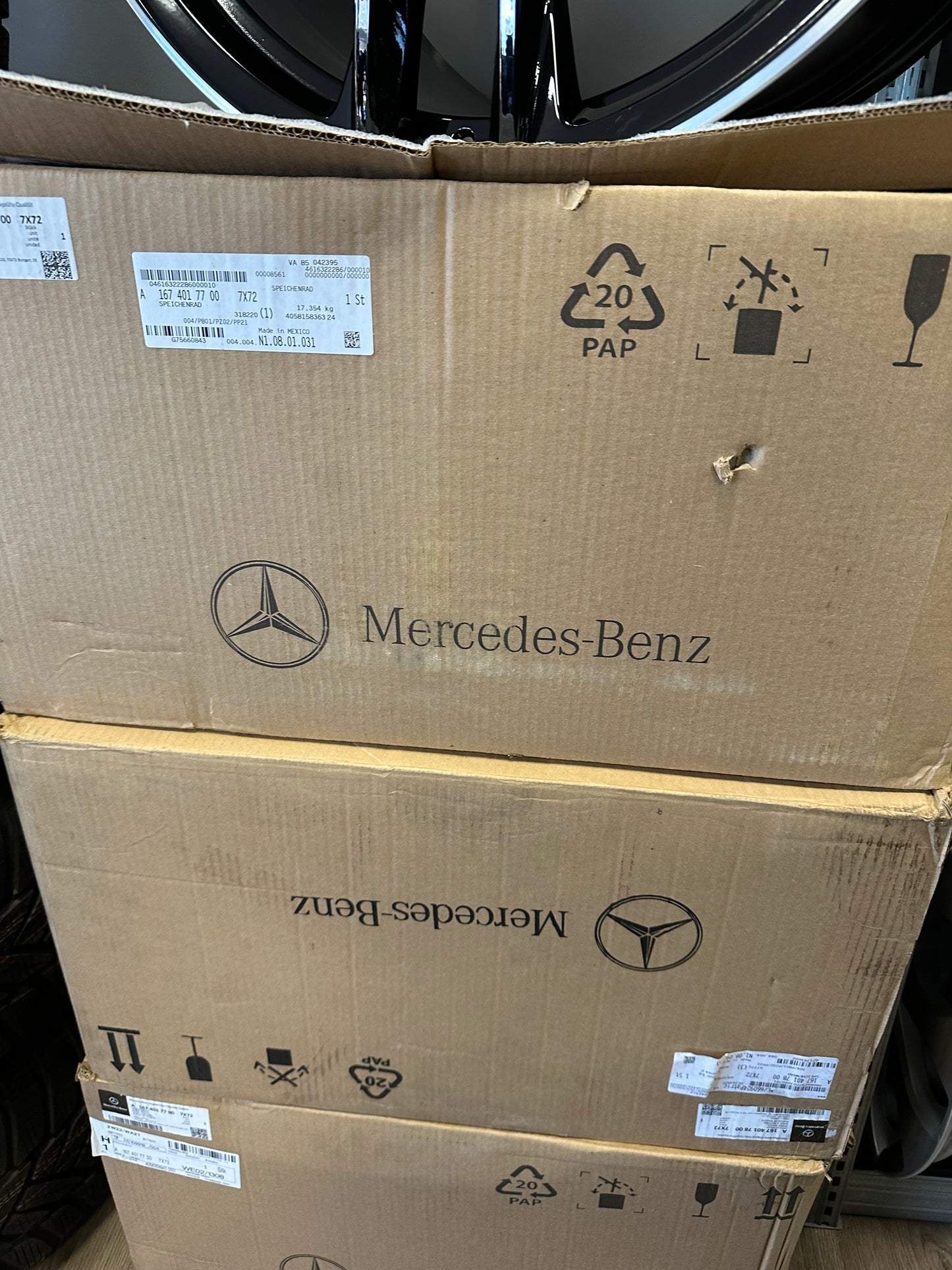 Оригинални Нови Mercedes GLS X167 Klasse AMG 23 Zoll Мерцедес ГЛС Класа X167 AMG Алуминиеви джанти 23 цола A1674017700 A1674017800