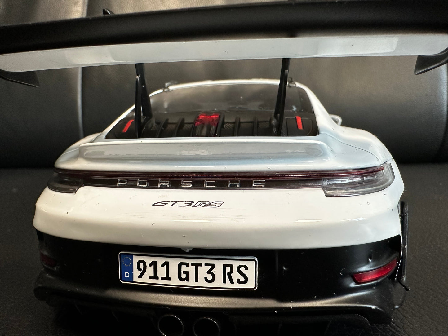 PORSCHE 911 - 992 GT3 RS Carrera 2024 white blue S1812102 Solido 1:18 Порше 911 ГТ3 РС бял