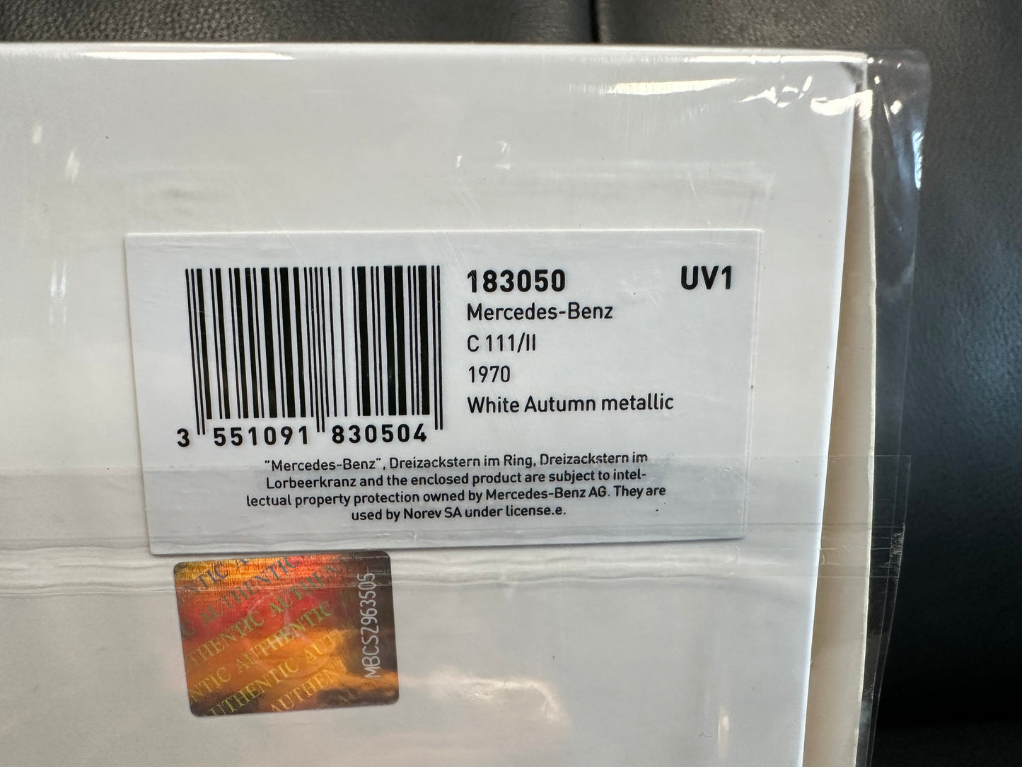 Mercedes Benz C111 1970 orange 1:18 NOREV 183050 Мерцедес Бенц Ц111 отваряем оранжев