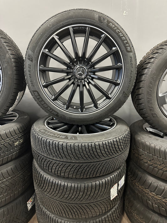Оригинал Нови Mercedes GLS63 22 Zoll AMG Мерцедес ГЛС63 X167 W167 22 цола джанти зимен комплект зимни гуми