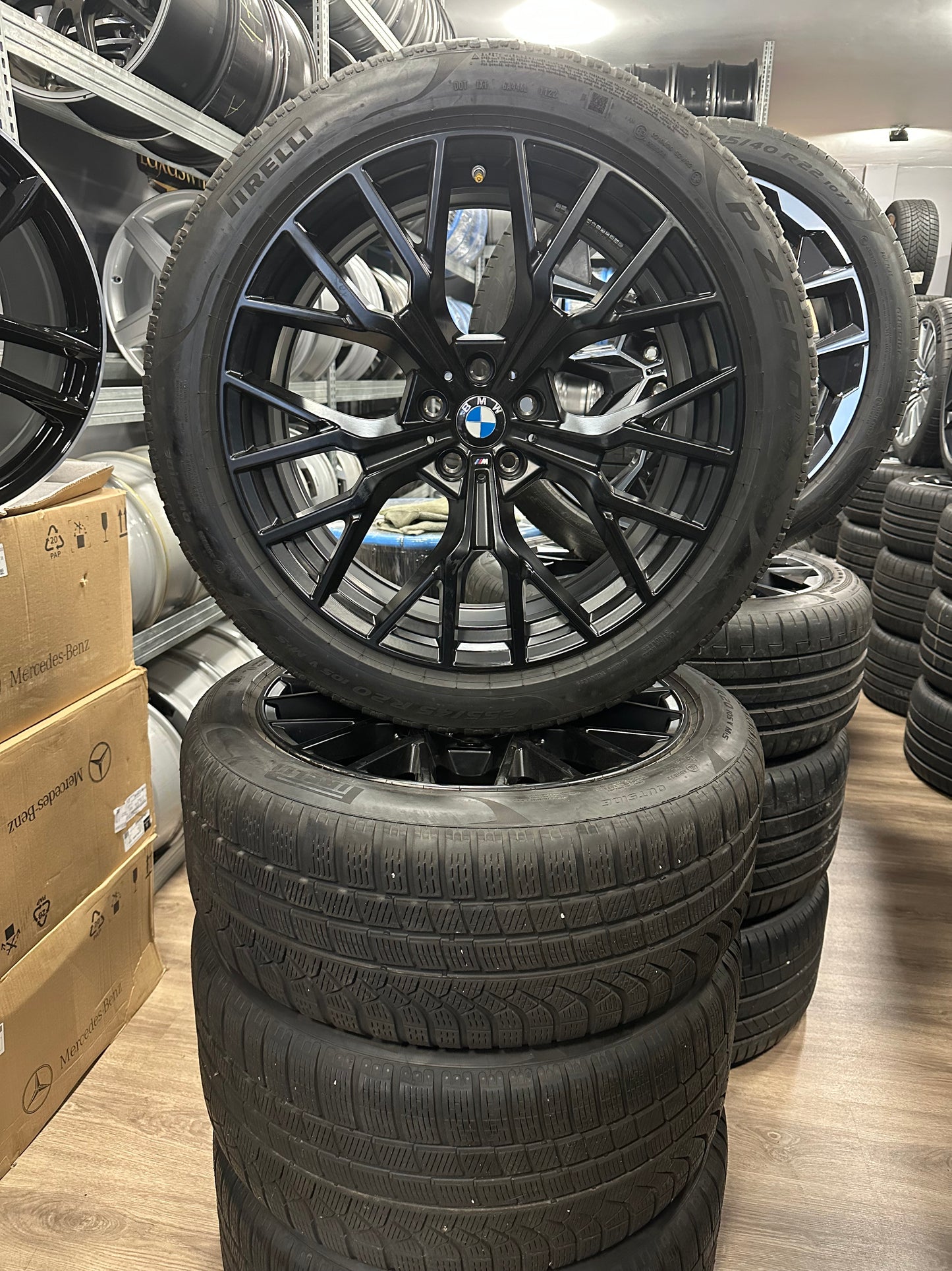 Оригинал BMW 7er i7 G70 G7L X3 G45 20 Zoll 911M Бмв 7-ма серия и7 Г70 20 цола 911М зимен комплект зимни гуми