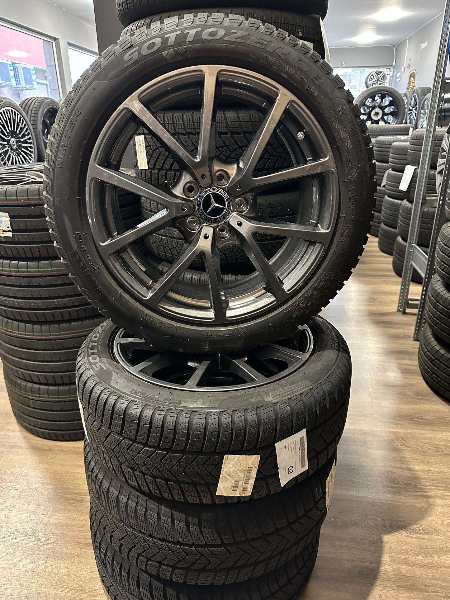 Оригинал Mercedes CLE Klasse W236 18 Zoll Мерцедес ЦЛЕ класа W236 18 цола джанти зимен комплект зимни гуми