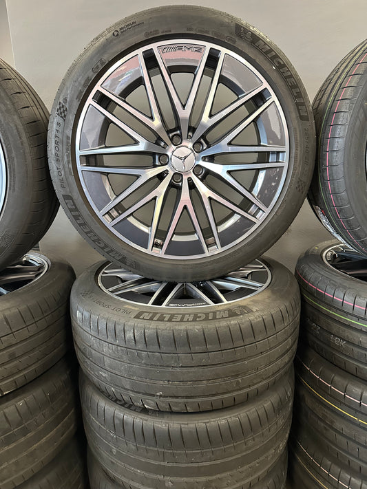 Оригинал Mercedes GLE63 GLE 53 AMG V167 C167 22 Zoll Мерцедес ГЛЕ63 ГЛЕ 53 22 цола джанти летен комплект летни гуми