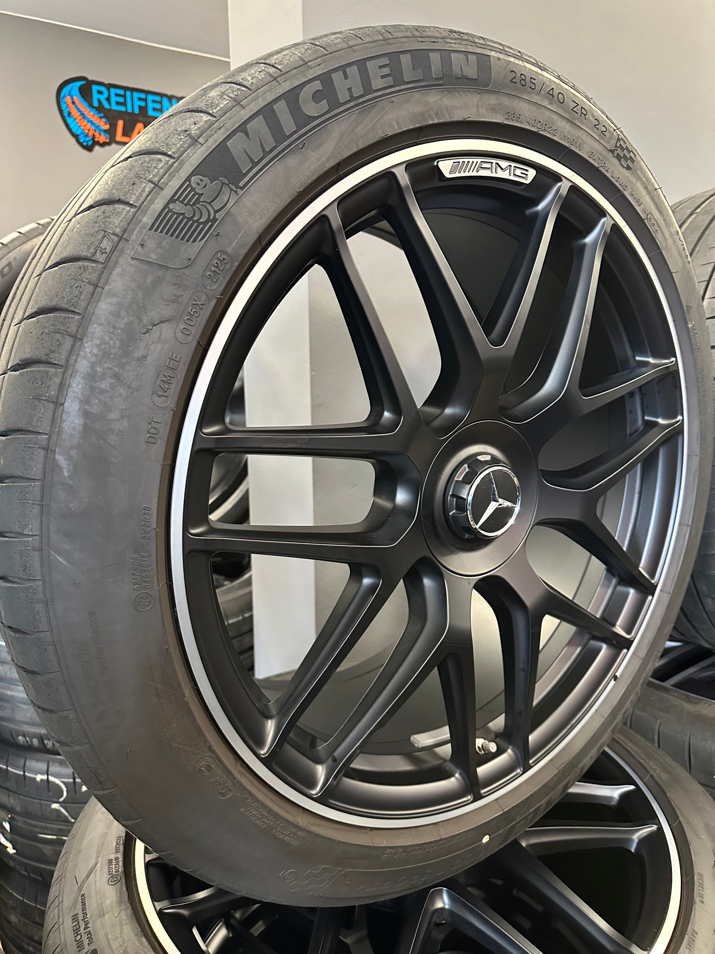 Оригинал като нови Mercedes GLE63 GLE 53 AMG V167 C167 22 Zoll Мерцедес ГЛЕ63 ГЛЕ 53 22 цола джанти летен комплект летни гуми