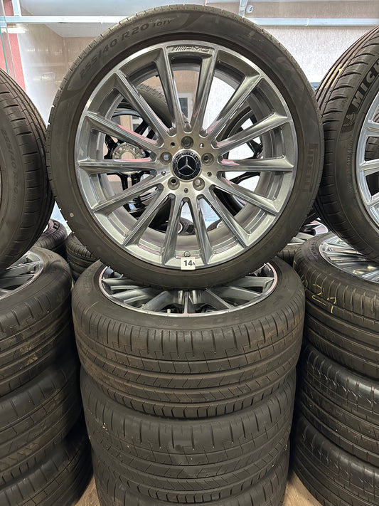 Оригинал като Нови Mercedes S Klasse 20 Zoll W223 V223 Мерцедес С Класа 20 цола AMG джанти летен комплект летни гуми