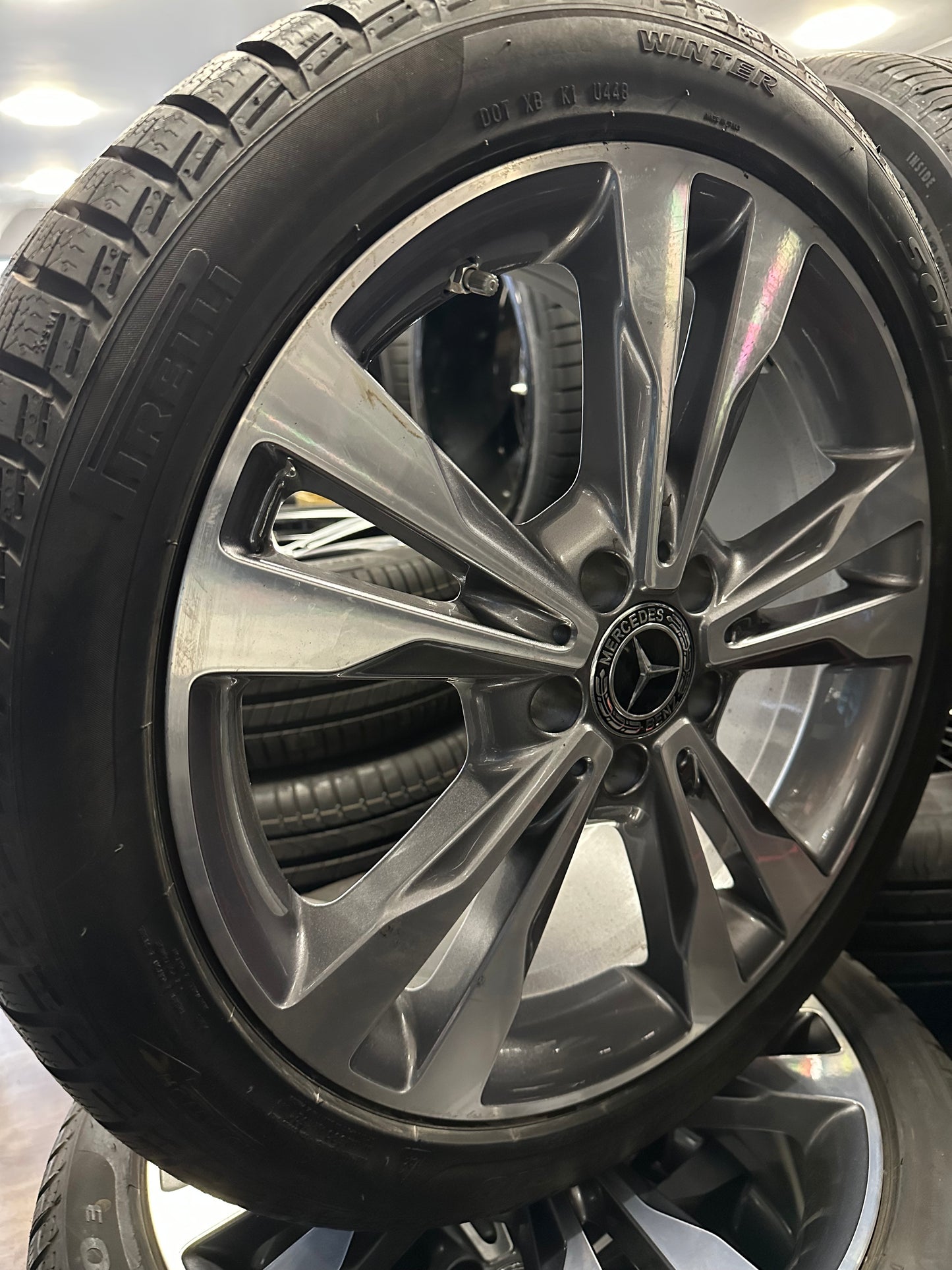 Mercedes C klasse Мерцедес Ц класа W205 18 цола зимен комплект зимни гуми