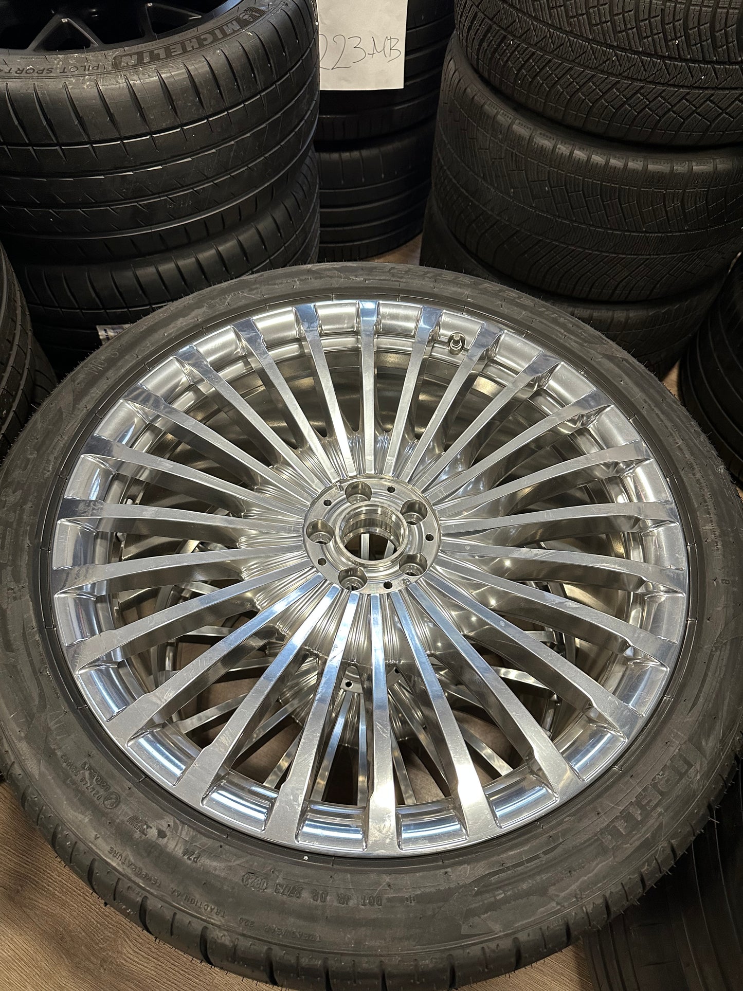 Оригинал Като Нови Mercedes GLS Maybach X167 W167 23 Zoll Мерцедес ГЛС Майбах X167 W167 23 цола джанти летен комплект летни гуми Хром