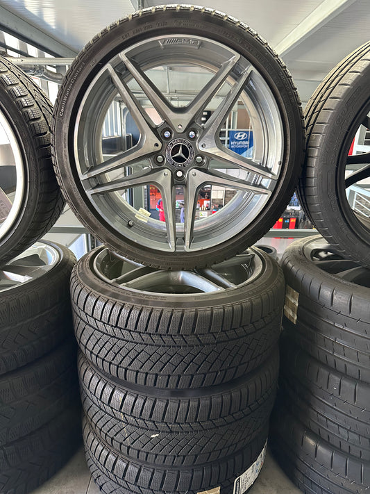 Оригинал Нови Mercedes C63 AMG W205 Klasse 19 Zoll Мерцедес Ц63 класа W205 19 цола джанти зимен комплект зимни гуми