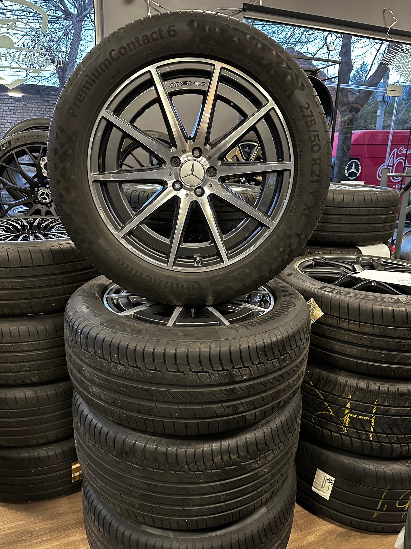 Оригинал като нови Mercedes GLS 63 AMG X167 W167 21 Zoll Мерцедес ГЛС 63 AMG X167 W167 21 цола джанти летен комплект летни гуми