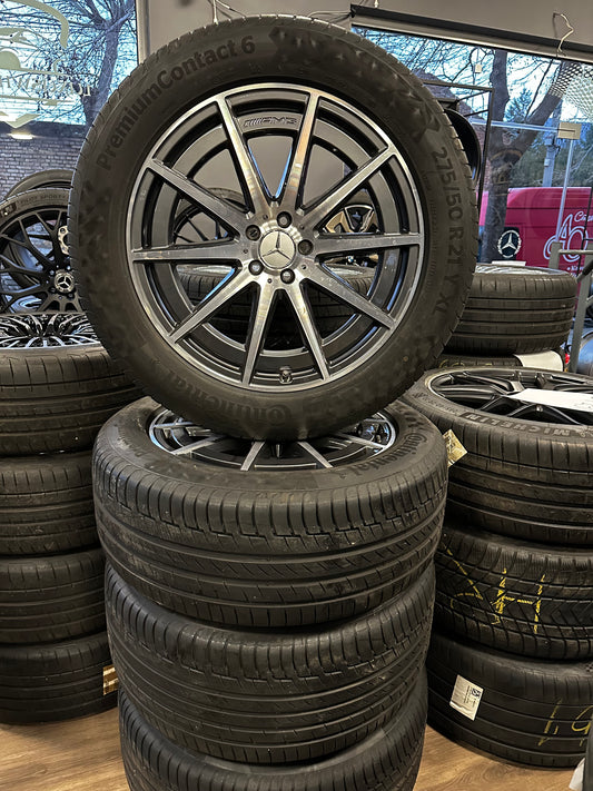 Оригинал като нови Mercedes GLS 63 AMG X167 W167 21 Zoll Мерцедес ГЛС 63 AMG X167 W167 21 цола джанти летен комплект летни гуми