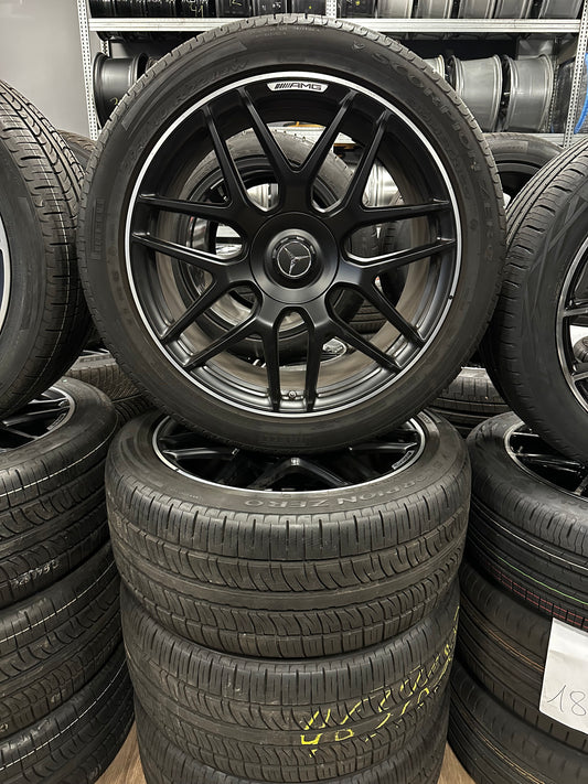 Като Нови Оригинал Mercedes G63 AMG G klasse 22 Zoll  Мерцедес Г класа W463 22 цола AMG джанти летен комплект летни гуми