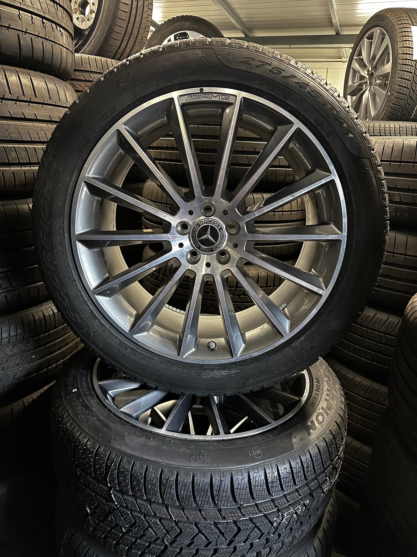 Оригинал Mercedes GLE V167 C167 AMG 21 Zoll Мерцедес ГЛЕ 21 цола AMG джанти зимен комплект Нови зимни гуми