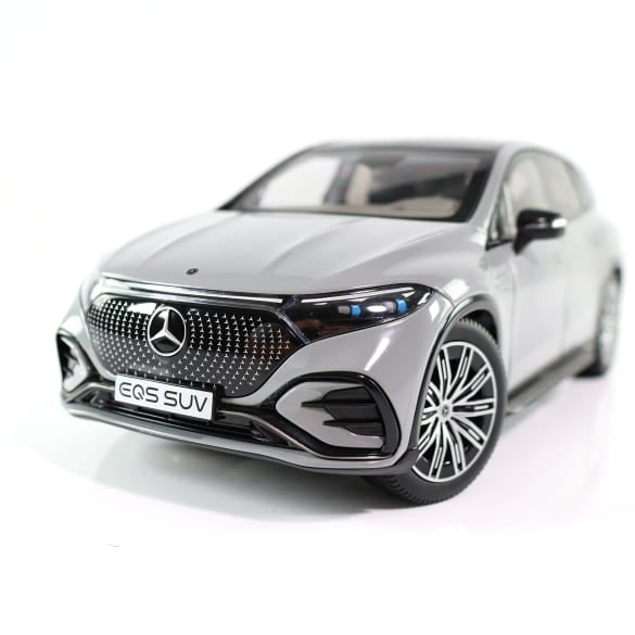 Mercedes Benz EQS SUV X296 AMG grey 1:18 NOREV B66960591 Мерцедес Бенц сив отваряем
