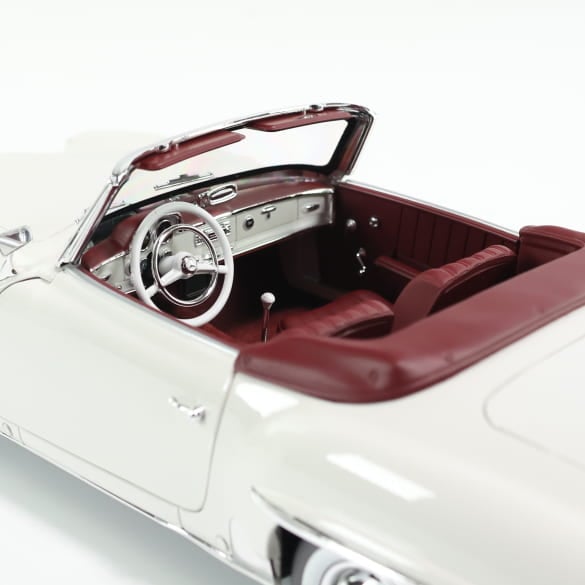 Mercedes Benz 190SL W121 Cabrio white 1:18 NOREV B66040710 Мерцедес Бенц 190СЛ Кабрио бял отваряем