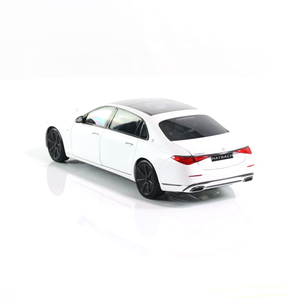 Mercedes Benz S Klasse Maybach W223 white Limited 2000 1:18 NOREV B66960666 Мерцедес Бенц С Класа Майбах бял отваряем Лимитирана