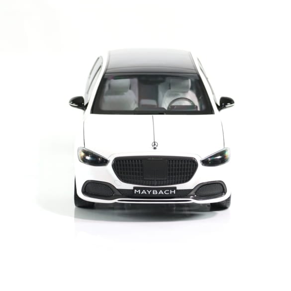 Mercedes Benz S Klasse Maybach W223 white Limited 2000 1:18 NOREV B66960666 Мерцедес Бенц С Класа Майбах бял отваряем Лимитирана