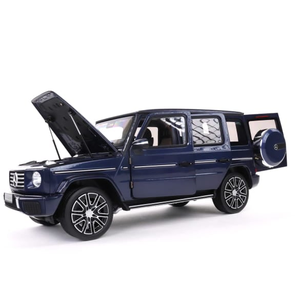 Mercedes Benz G Klasse W465 blue 1:18 NOREV B66960663 Мерцедес Бенц Г Класа син отваряем