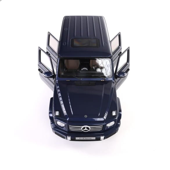 Mercedes Benz G Klasse W465 blue 1:18 NOREV B66960663 Мерцедес Бенц Г Класа син отваряем