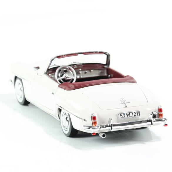 Mercedes Benz 190SL W121 Cabrio white 1:18 NOREV B66040710 Мерцедес Бенц 190СЛ Кабрио бял отваряем