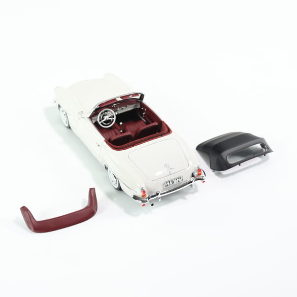 Mercedes Benz 190SL W121 Cabrio white 1:18 NOREV B66040710 Мерцедес Бенц 190СЛ Кабрио бял отваряем