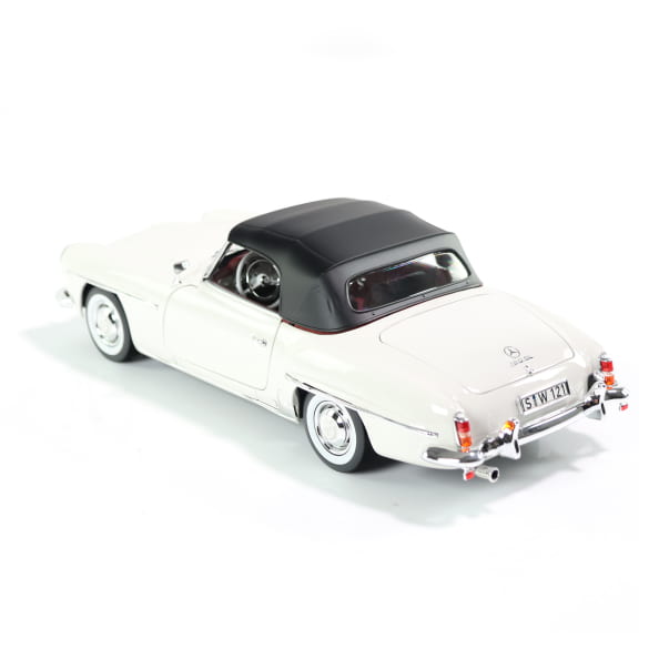 Mercedes Benz 190SL W121 Cabrio white 1:18 NOREV B66040710 Мерцедес Бенц 190СЛ Кабрио бял отваряем