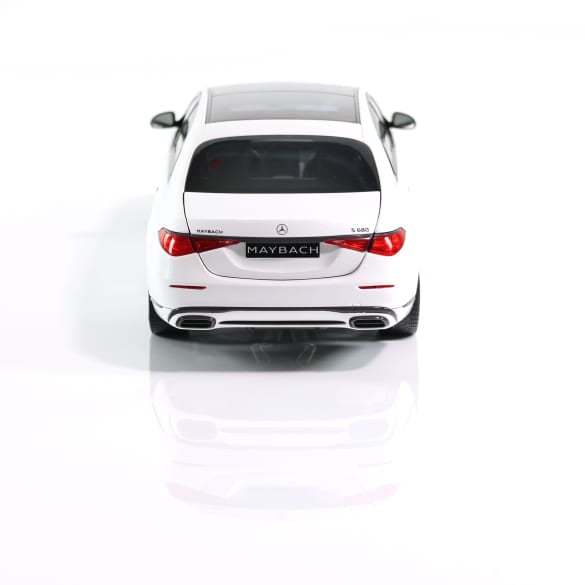 Mercedes Benz S Klasse Maybach W223 white Limited 2000 1:18 NOREV B66960666 Мерцедес Бенц С Класа Майбах бял отваряем Лимитирана