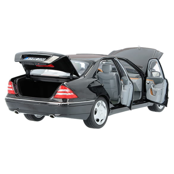 Mercedes Benz S600 W220 black 1:18 NOREV B66040659 Мерцедес Бенц С600 черен отваряем