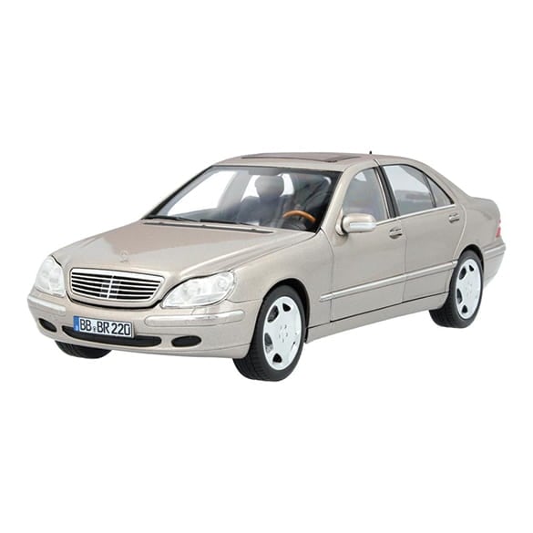 Mercedes Benz S600 W220 cubansilber 1:18 NOREV B66040660 Мерцедес Бенц бежов С600  отваряем