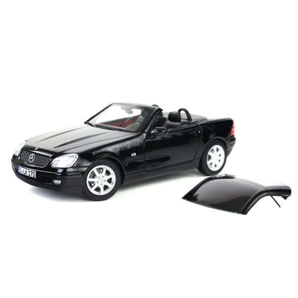 Mercedes Benz SLK 200 R170 Cabrio black 1:18 NOREV B66040714 Мерцедес Бенц СЛК 200 Кабрио черен отваряем