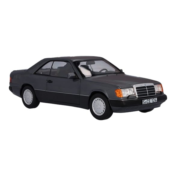 Mercedes Benz 300CE W124 Coupe grey 1:18 NOREV B66040690 Мерцедес Бенц 300ЦЕ Купе сив отваряем