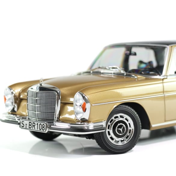 Mercedes Benz 280SE W108 braun 1:18 NOREV B66040680 Мерцедес Бенц 280СЕ кафяв отваряем