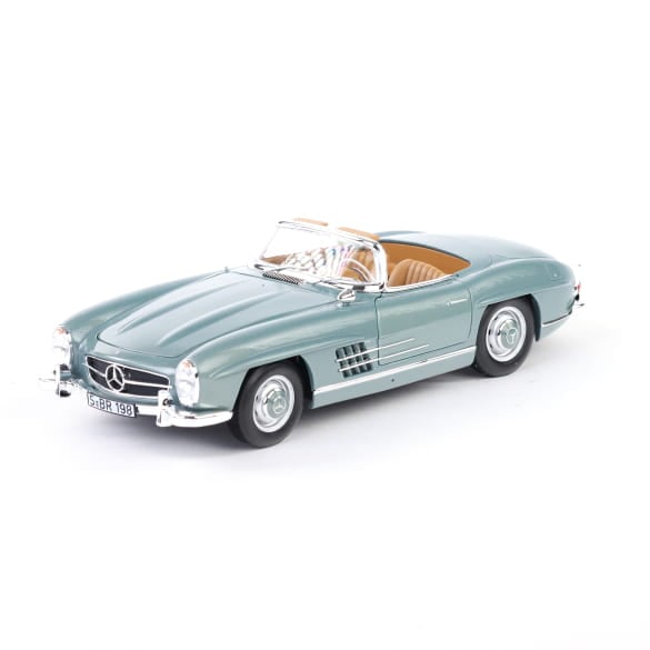 Mercedes Benz 300SL W198 Cabrio blue 1:18 NOREV B66040715 Мерцедес Бенц 300СЛ Кабрио син отваряем
