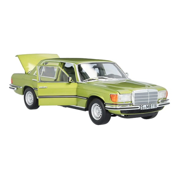 Mercedes Benz 450SEL green 1:18 NOREV B66040683 Мерцедес Бенц 450СЕЛ зелен отваряем