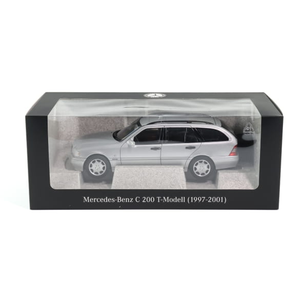 Mercedes Benz C200 W202 silber Limited 1000 1:18 NOREV B66040705 Мерцедес Бенц Ц200 сив отваряем Лимитирана 1000
