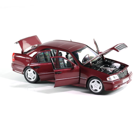 Mercedes Benz C Klasse C36 AMG W202 rot Limited 2000 1:18 NOREV B66040706 Мерцедес Бенц Ц Класа червен отваряем Лимитирана 2000