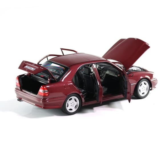 Mercedes Benz C Klasse C36 AMG W202 rot Limited 2000 1:18 NOREV B66040706 Мерцедес Бенц Ц Класа червен отваряем Лимитирана 2000