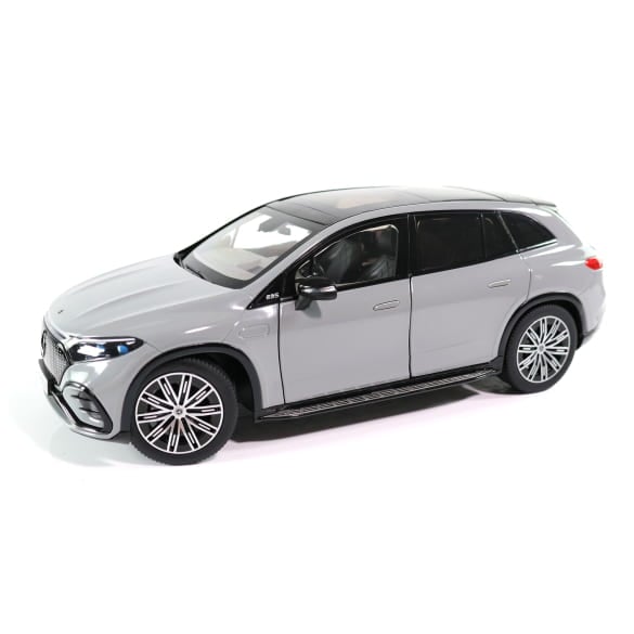 Mercedes Benz EQS SUV X296 AMG grey 1:18 NOREV B66960591 Мерцедес Бенц сив отваряем